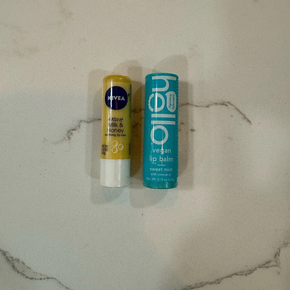 ChapStick, Nivea & Hello Lip Balm Care Set Lot of 4